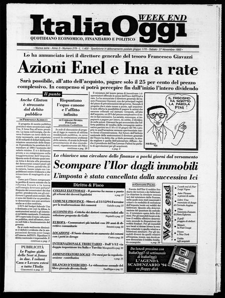 Italia oggi : quotidiano di economia finanza e politica